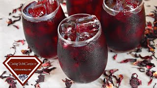 HOW TO MAKE HIBISCUS ICED TEA |HOW TO MAKE JAMAICA |Cooking With Carolyn