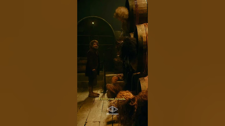Bilbo saves the Dwarves with barrels from Elvens. #lordoftherings #hobbit #ringsofpower #shortsvideo