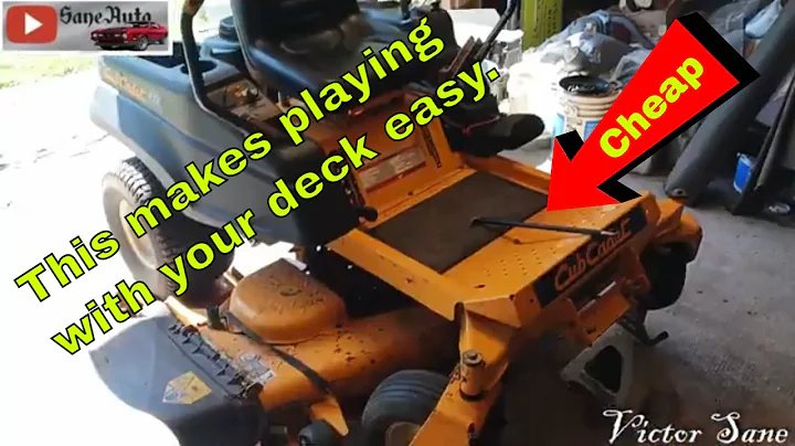 Cub Cadet how to remove deck zero turn mower