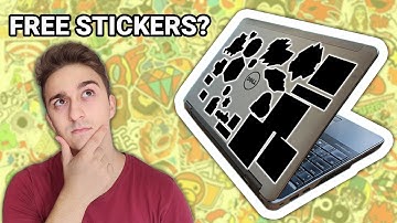 How to get FREE laptop stickers as a programmer AND earn passive income - My laptop stickers