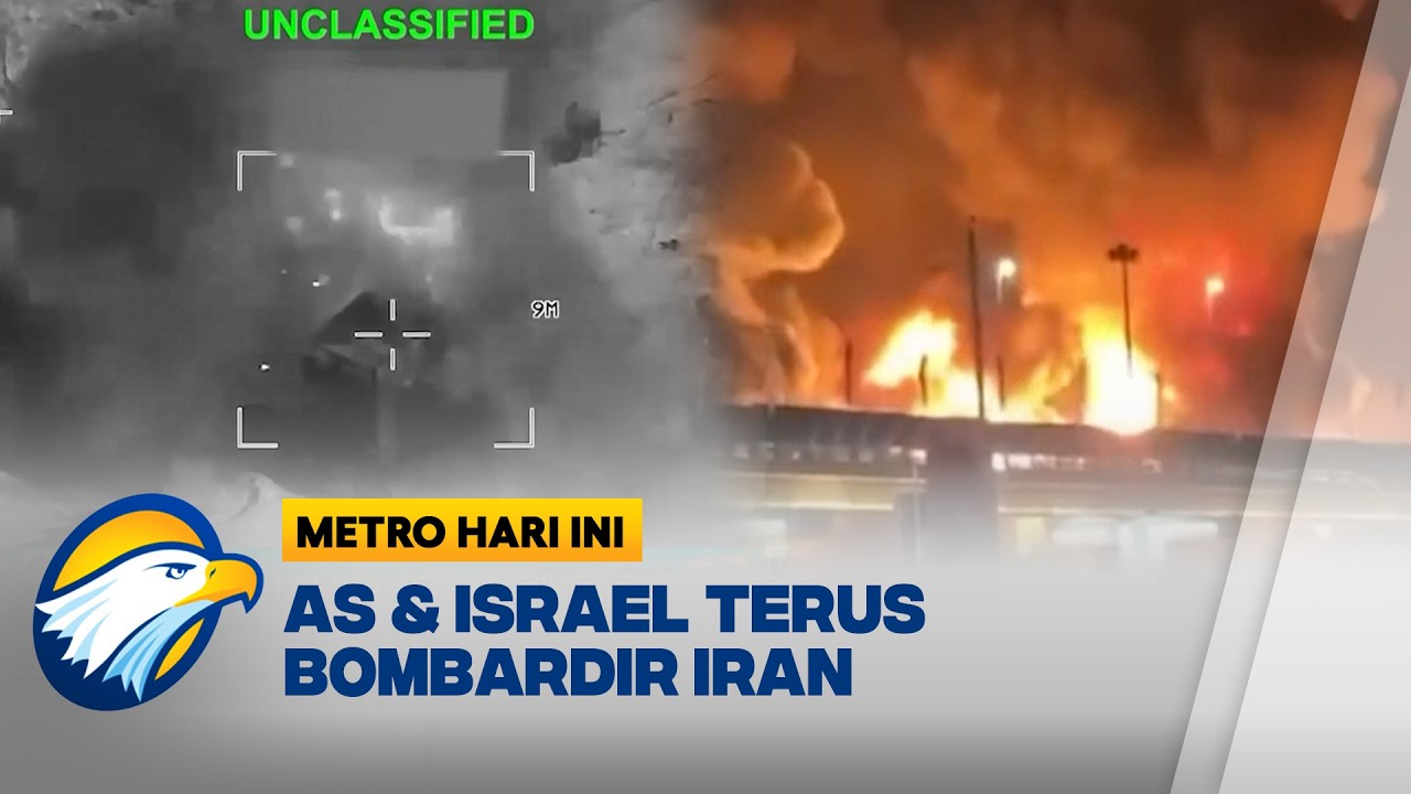 DETIK-DETIK PENYERANGAN DI FASILITAS MINYAK & MILITER IRAN | Metro Hari ini