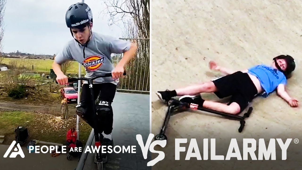 Rooftop Scooter & Other Dangerous Wins Vs. Fails