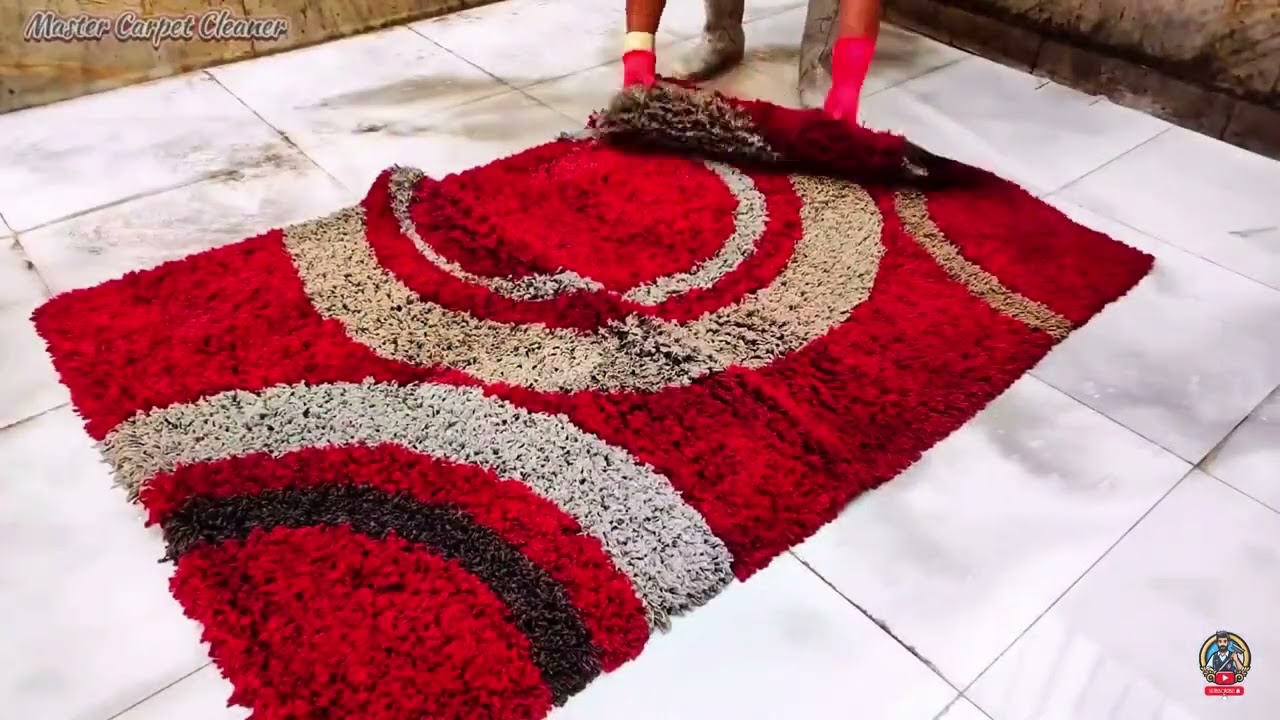 沉浸式解压洗地毯#沉浸式清洗#解压洗地毯#强迫症#深度清洁#清洗地毯