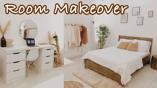 Extreme small bedroom makeover + tour in Lagos, Nigeria | *neutral aesthetic + pinterest inspired*