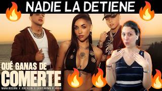MARIA BECERRA NO PARA 🔥👀 Reacción QUÉ GANAS DE COMERTE Maria Becerra, Jere Klein, Lucky Brown, XROSS