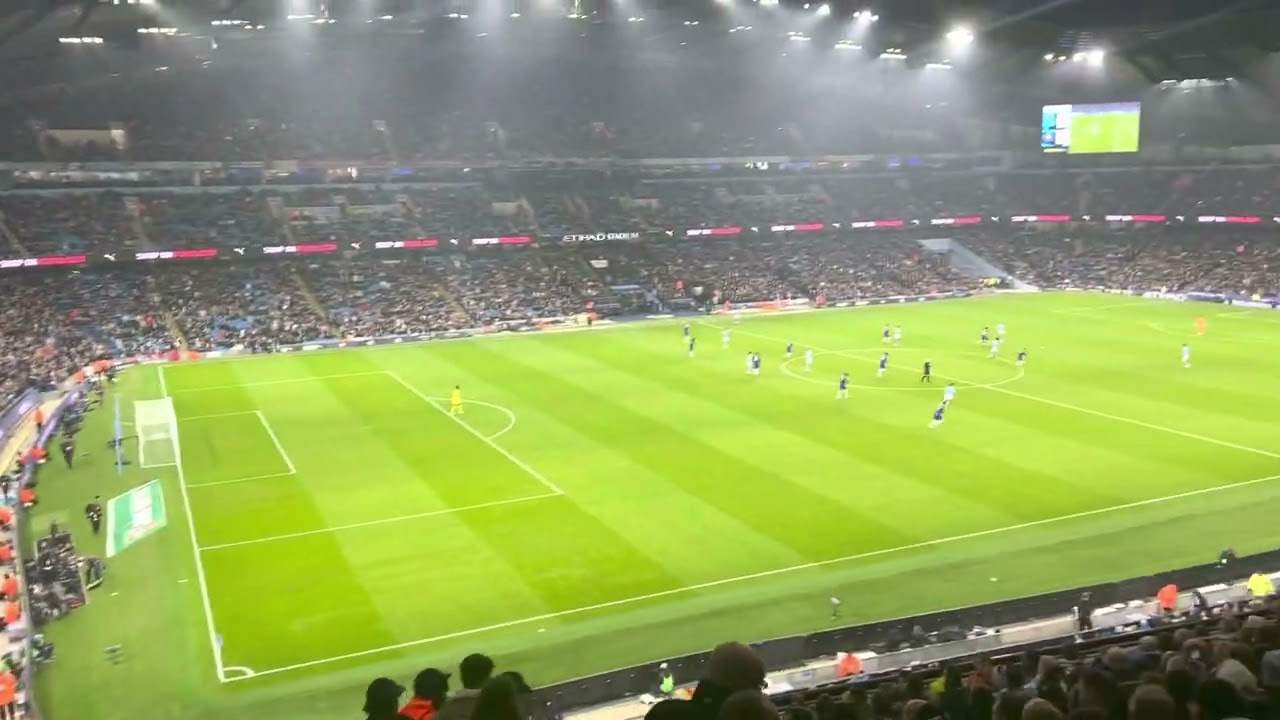 Man City fans sing “MCFC OK” vs Chelsea