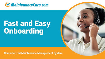 Maintenance Care - Fast and Easy Onboarding | CMMS Maintenance Software for Preventive Maintenance