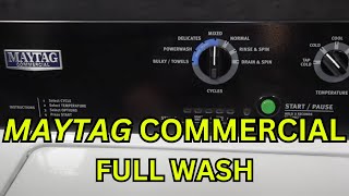 Full Wash: Maytag Commercial Washer MVWP575GW WORKPANTS by Lorain Furniture and Appliance 19,952 views 1 year ago 33 minutes