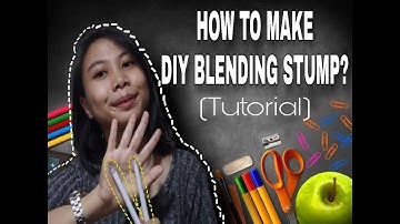 How to make DIY BLENDING STUMP?  (Tutorial) | Tagalog | Cat Zone Official