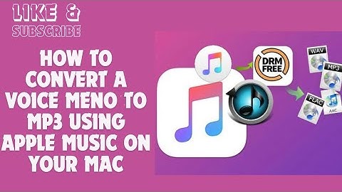 Een gesproken memo naar MP3 converteren met Apple Music op je Mac
