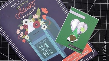 Spellbinders 2022 Crafty Advent Calendar Tutorial! Opening Days 5-8 & Making a Sweet Shaker Card!
