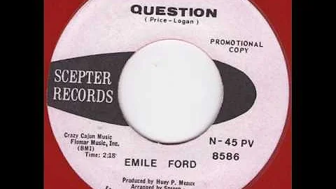 Emile Ford - Question - Ultra rare American Press