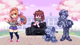 Friday Night Funkin Una Monika Muy Diferente Thicc Monika Hard