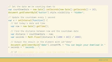 Create a 10 Second Countdown Timer for Your Blogspot Download Button