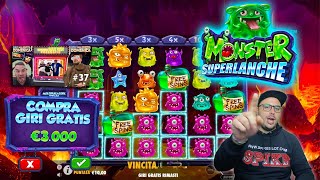 SLOT ONLINE - Acquisti BONUS alla MONSTER SUPERLANCHE 👾🎰 | Missione Max Win Pragmatic #37 |