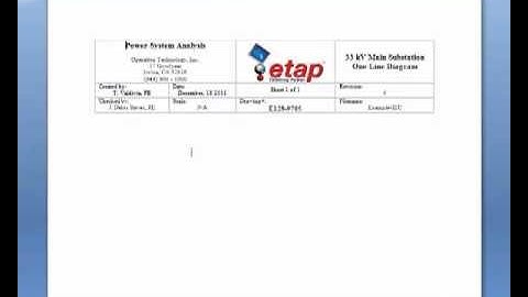 Object Linking & Embedding (OLE) in ETAP 11