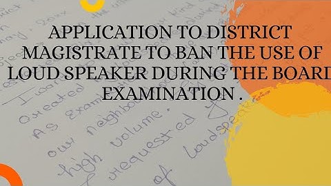application ban the use of loud speaker during the board examination_loud speaker_board examination