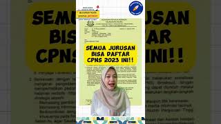 Formasi CPNS 2023 untuk semua jurusan #formasicpns2033 #bimbelcpns2023