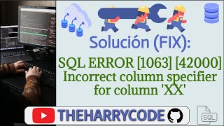 Solución (FIX): SQL ERROR [1063] [42000] Incorrect column specifier for column 'XX' Profile