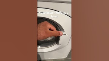 How to open Ariston washer/dryer door if lever is broken