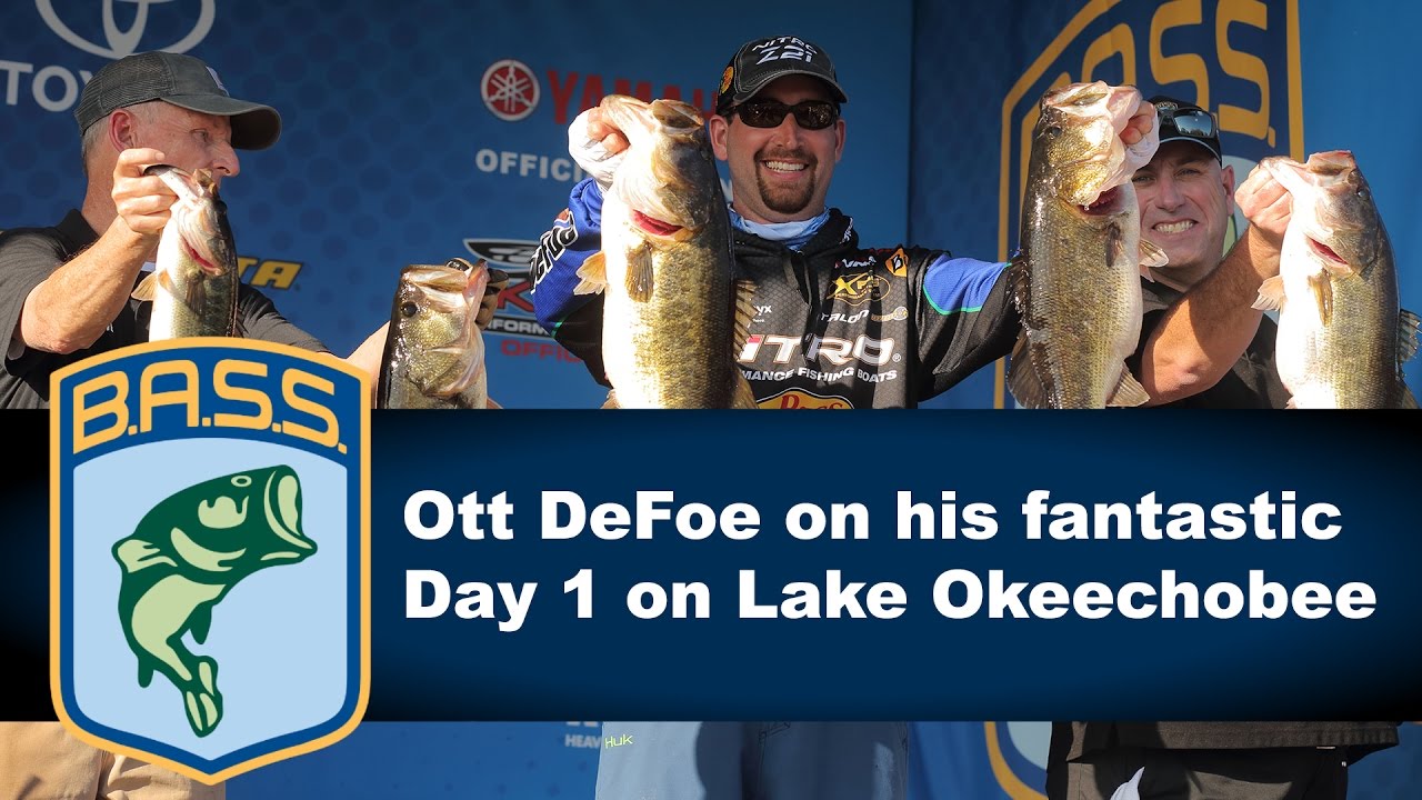 Ott DeFoe on his 31 pound Day 1 bag on Lake Okeechobee - YouTube
