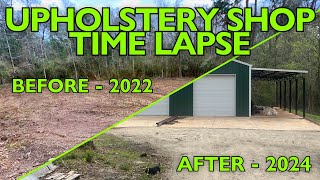 Upholstery Shop Time Lapse - Upholstery Shop Build EP 10