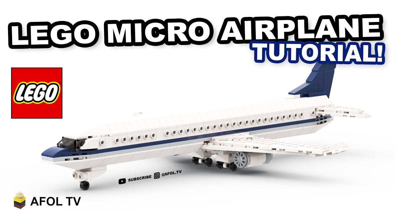 LEGO MINI MICROSCALE JET AIRPLANE (Tutorial!) - Learn How to Build a  Microscale Passenger Airplane! 