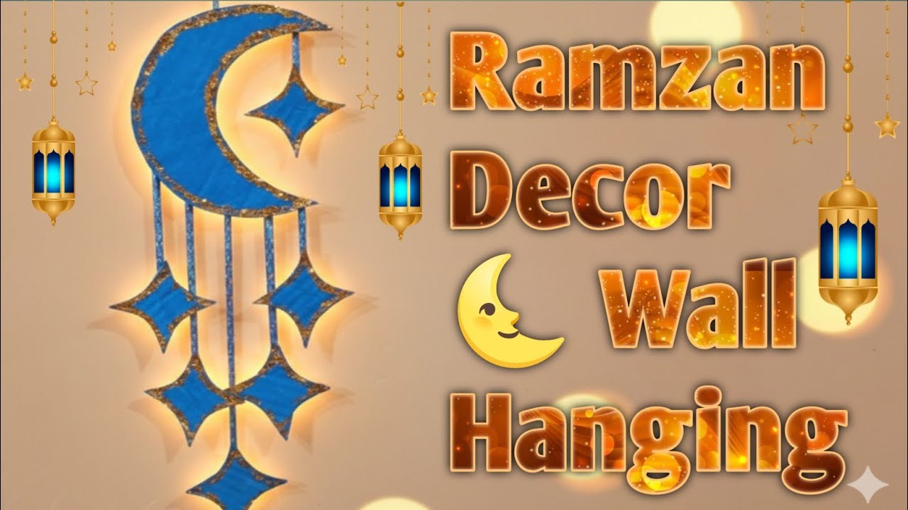 DIY Turn Your Wall into a Stunning Ramzan Masterpiece in Minutes!✨Festive Vibes#diy @ArtisCraftersS 