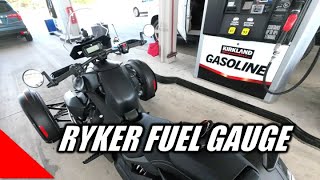 Ryker Fuel Gauge  How Reliable? How I Get A Full Tank When Gas Up | MPG | Trip Odometer