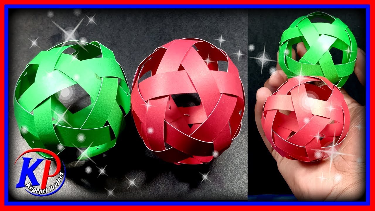 DIY Bola Kertas Cara Membuat Bola Takraw Kertas Sangat 