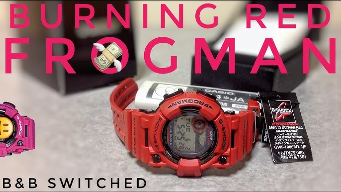 G Shock Gwf 1000sr 4jf Men In Purple Sunrise Frogman Unboxing Review Youtube