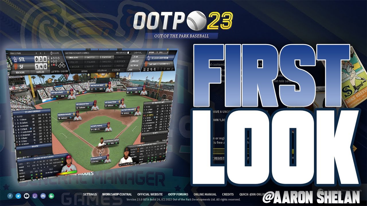 OOTP 23 ⚾️ First Look and New Features of Out of the Park Baseball 23 Windows PC, Mac