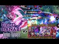 Tier-D Hanabi Vs Full Meta Heroes & 2000 Pts Glory Player = Auto Lose ? Top Global 1 Hanabi - Mlbb -