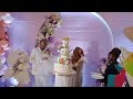AMBERAY AND RAPUDO CUT THEIR DAUGHTER 1ST BIRTHDAY CAKE AT HER EXPENSIVE PARTY
