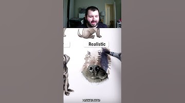 HOW TO DRAW REALISTIC DOGS #shorts