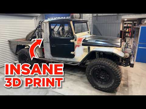 Using 3D Printer to extend my Landcruiser Cab!