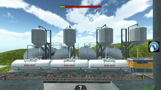 Train simulator game oil tanker train oil filling and transport screenshot 2