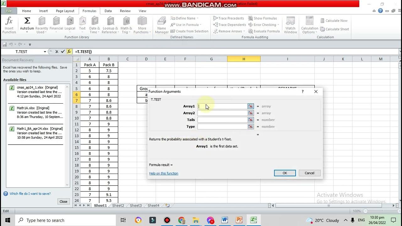 The Mean, Standard Deviation, TTest, and Ftest by Teacher Ramer YouTube