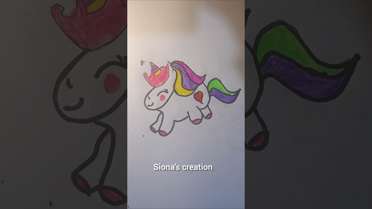 How to draw an unicorn/unicorn drawing for kids/easy cute unicorn drawing for kids