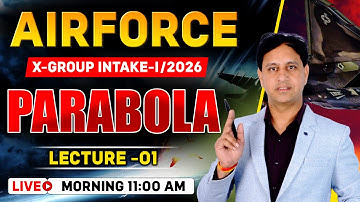 AIRFORCE 1 2026 Maths | Parabola-01 | Airforce 1 2026 Maths Classes by Mukesh Sir