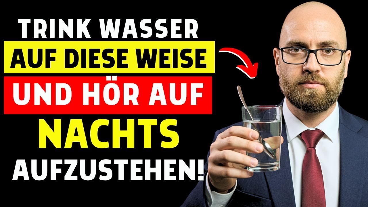 TRINK WASSER SO – UND HÖR AUF, NACHTS AUFZUSTEHEN!