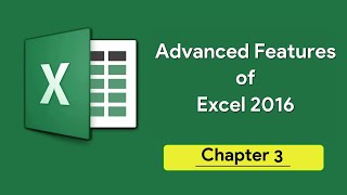 Chapter 3  Advanced Features of Excel 2016 | Cyber Code | Class 7
