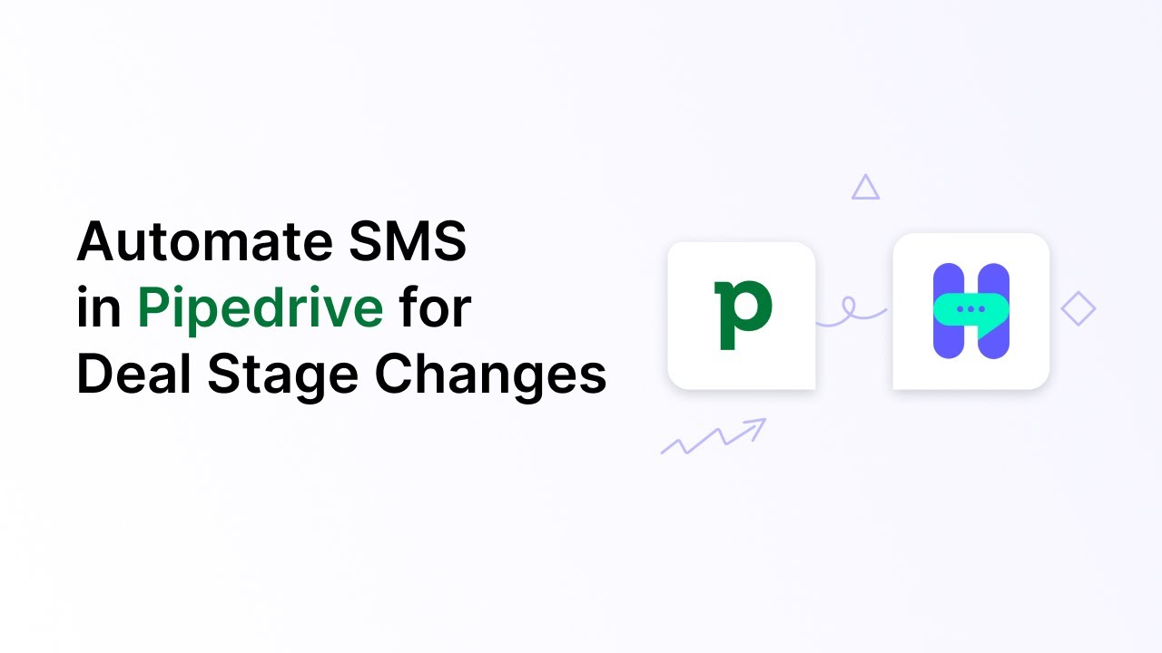 Automate Text Messages When Deal Stages Change in Pipedrive - YouTube