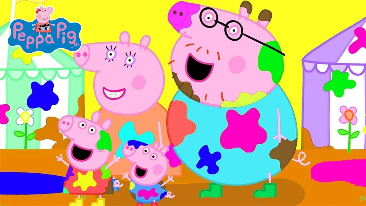 Peppa Pig English Episodes | Getting Muddy With Peppa Pig!