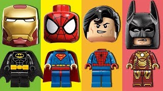 Wrong Heads Superman Batman Spiderman Ironman Lego Superheroes Johny Johny Yes Papa Nursery Rhymes