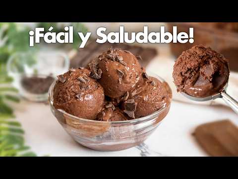 Helado de CHOCOLATE Saludable 🍦🍫 (Helado Sin Azúcar con 3 INGREDIENTES)