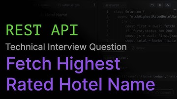 Zoek de naam van het hoogst gewaardeerde hotel | REST API-codeerinterviewuitdaging