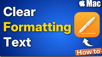 Hoe u de opmaak van tekst in Pages op een Mac wist