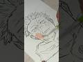 Drawing yuji itadori❤️❤️🩹✨️🔥🗿💀#art#anime