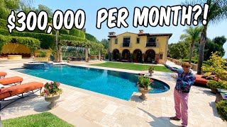 THIS MANSION IS $300,000 PER MONTH TO RENT!!
